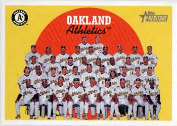 #172 Oakland Athletics - Oakland Athletics - 2008 Topps Heritage Baseball