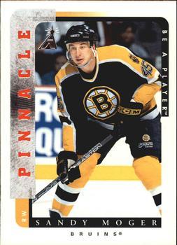 #172 Sandy Moger - Boston Bruins - 1996-97 Pinnacle Be a Player Hockey