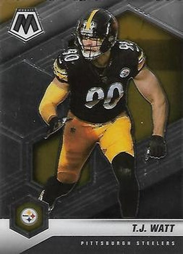 #172 T.J. Watt - Pittsburgh Steelers - 2021 Panini Mosaic Football