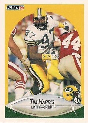 #172 Tim Harris - Green Bay Packers - 1990 Fleer Football