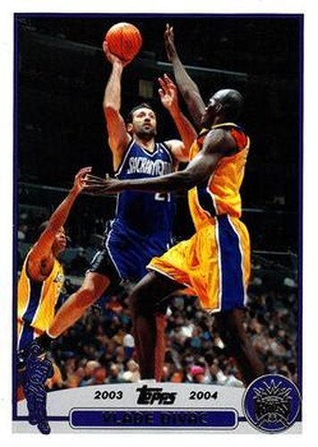 #172 Vlade Divac - Sacramento Kings - 2003-04 Topps Basketball