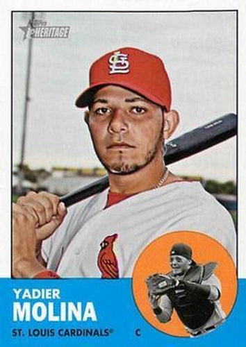 #172 Yadier Molina - St. Louis Cardinals - 2012 Topps Heritage Baseball