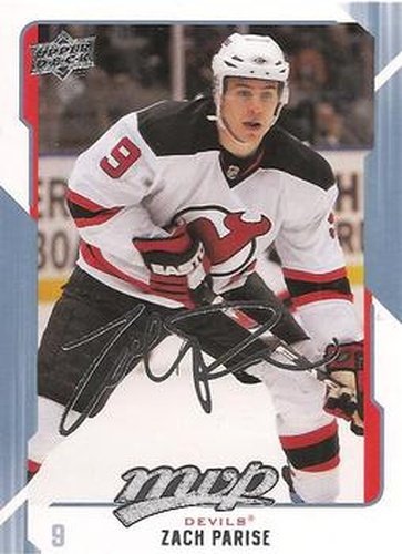 #172 Zach Parise - New Jersey Devils - 2008-09 Upper Deck MVP Hockey