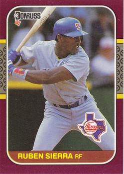 #172 Ruben Sierra - Texas Rangers - 1987 Donruss Opening Day Baseball