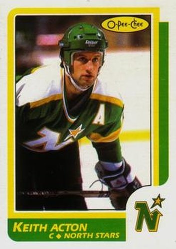 #172 Keith Acton - Minnesota North Stars - 1986-87 O-Pee-Chee Hockey