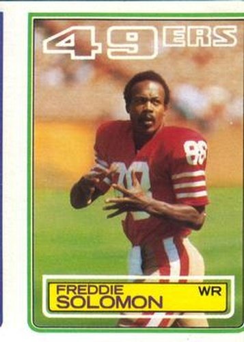 #172 Freddie Solomon - San Francisco 49ers - 1983 Topps Football