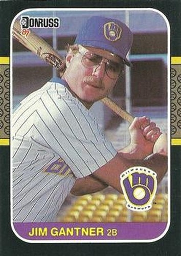 #172 Jim Gantner - Milwaukee Brewers - 1987 Donruss Baseball