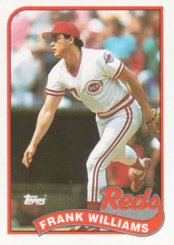 #172 Frank Williams - Cincinnati Reds - 1989 Topps Baseball