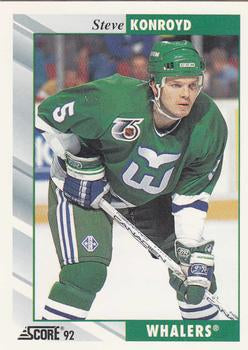 #172 Steve Konroyd - Hartford Whalers - 1992-93 Score USA Hockey