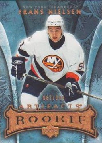 #172 Frans Nielsen - New York Islanders - 2007-08 Upper Deck Artifacts Hockey