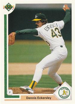 #172 Dennis Eckersley - Oakland Athletics - 1991 Upper Deck Baseball