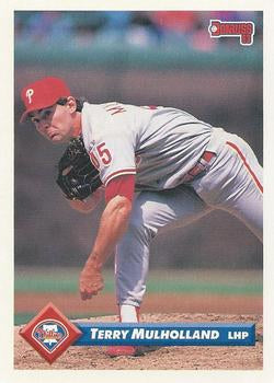 #172 Terry Mulholland - Philadelphia Phillies - 1993 Donruss Baseball