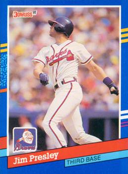 #173 Jim Presley - Atlanta Braves - 1991 Donruss Baseball