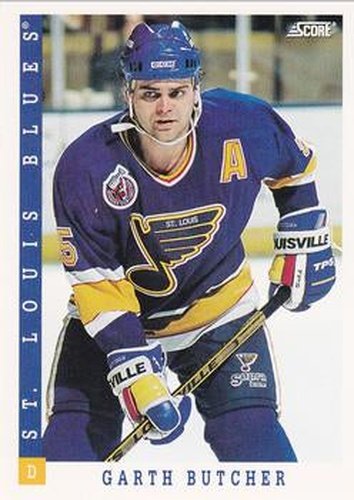 #173 Garth Butcher - St. Louis Blues - 1993-94 Score Canadian Hockey
