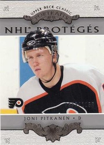 #173 Joni Pitkanen - Philadelphia Flyers - 2003-04 Upper Deck Classic Portraits Hockey