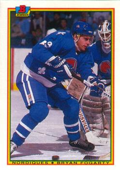 #173 Bryan Fogarty - Quebec Nordiques - 1990-91 Bowman Hockey