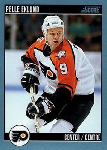 #173 Pelle Eklund - Philadelphia Flyers - 1992-93 Score Canadian Hockey