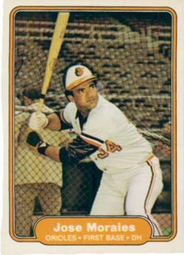 #173 Jose Morales - Baltimore Orioles - 1982 Fleer Baseball