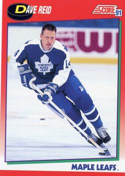 #173 David Reid - Toronto Maple Leafs - 1991-92 Score Canadian Hockey