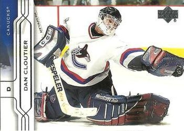 #173 Dan Cloutier - Vancouver Canucks - 2004-05 Upper Deck Hockey