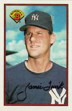 #173 Jamie Quirk - New York Yankees - 1989 Bowman Baseball