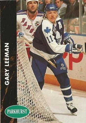 #173 Gary Leeman - Toronto Maple Leafs - 1991-92 Parkhurst Hockey