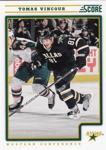 #173 Tomas Vincour - Dallas Stars - 2012-13 Score Hockey