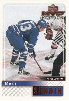#173 Mats Sundin - Toronto Maple Leafs - 1999-00 Upper Deck MVP Stanley Cup Edition Hockey