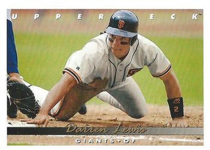#173 Darren Lewis - San Francisco Giants - 1993 Upper Deck Baseball