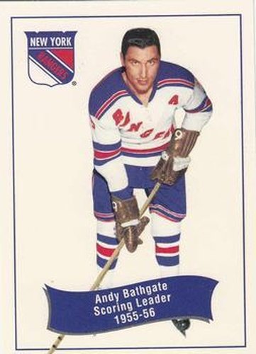 #173 Andy Bathgate - New York Rangers - 1994 Parkhurst Missing Link 1956-57 Hockey