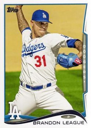 #173 Brandon League - Los Angeles Dodgers - 2014 Topps Baseball