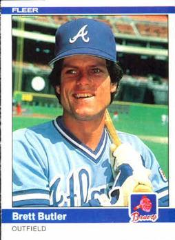 #173 Brett Butler - Atlanta Braves - 1984 Fleer Baseball