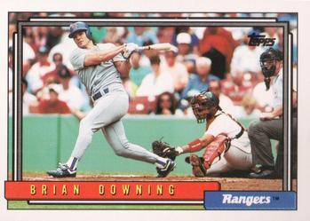 #173 Brian Downing - Texas Rangers - 1992 Topps Baseball
