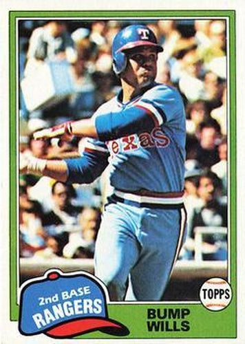 #173 Bump Wills - Texas Rangers - 1981 Topps Baseball