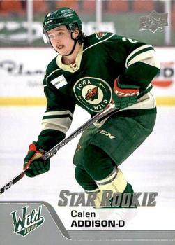 #173 Calen Addison - Iowa Wild - 2020-21 Upper Deck AHL Hockey