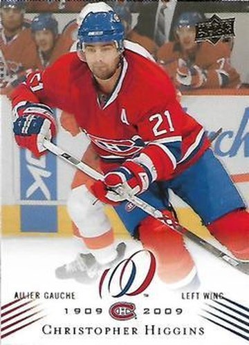 #173 Chris Higgins - Montreal Canadiens - 2008-09 Upper Deck Montreal Canadiens Centennial Hockey