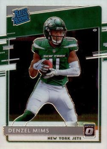 #173 Denzel Mims - New York Jets - 2020 Donruss Optic Football