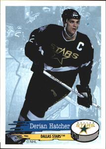 #173 Derian Hatcher - Dallas Stars - 1995-96 Panini Hockey Stickers