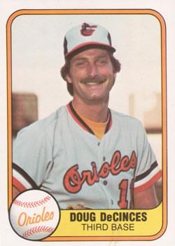 #173 Doug DeCinces - Baltimore Orioles - 1981 Fleer Baseball