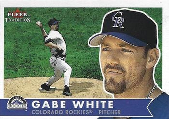 #173 Gabe White - Colorado Rockies - 2001 Fleer Tradition Baseball