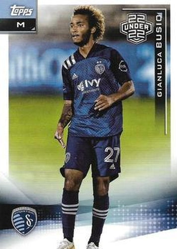 #173 Gianluca Busio - Sporting Kansas City - 2021 Topps MLS Soccer