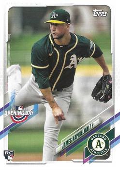 #173 James Kaprielian - Oakland Athletics - 2021 Topps Opening Day Baseball