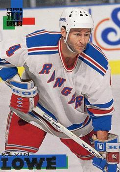 #173 Kevin Lowe - New York Rangers - 1994-95 Stadium Club Hockey