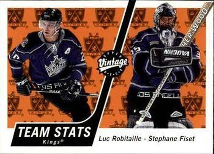 #173 Luc Robitaille / Stephane Fiset - Los Angeles Kings - 2000-01 Upper Deck Vintage Hockey