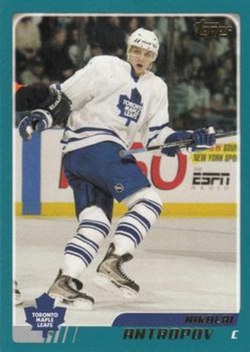 #173 Nik Antropov - Toronto Maple Leafs - 2003-04 Topps Hockey