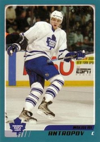 #173 Nik Antropov - Toronto Maple Leafs - 2003-04 O-Pee-Chee Hockey