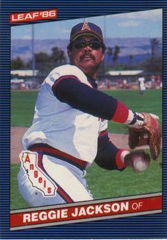 #173 Reggie Jackson - California Angels - 1986 Leaf Baseball
