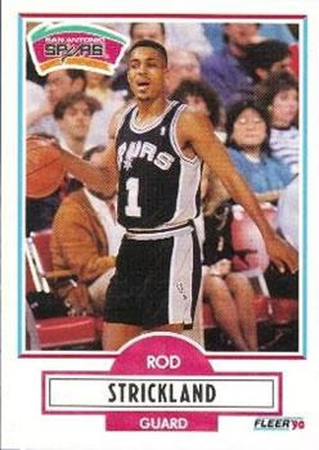 #173 Rod Strickland - San Antonio Spurs - 1990-91 Fleer Basketball