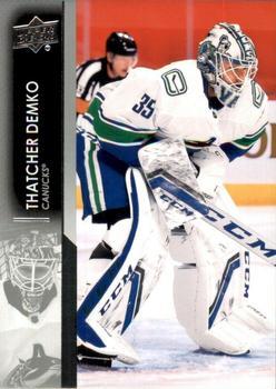 #173 Thatcher Demko - Vancouver Canucks - 2021-22 Upper Deck Hockey