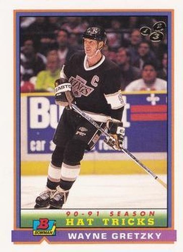 #173 Wayne Gretzky - Los Angeles Kings - 1991-92 Bowman Hockey